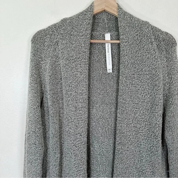 Aritzia The Group Babaton Womens Xxsmall Open Marble Knit Mid Length Cardigan - Picture 8 of 16